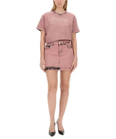 M05ch1n0 Jeans Mini Skirt