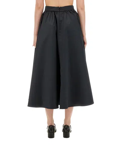 Patou Flared High-waisted Midi Skirt
