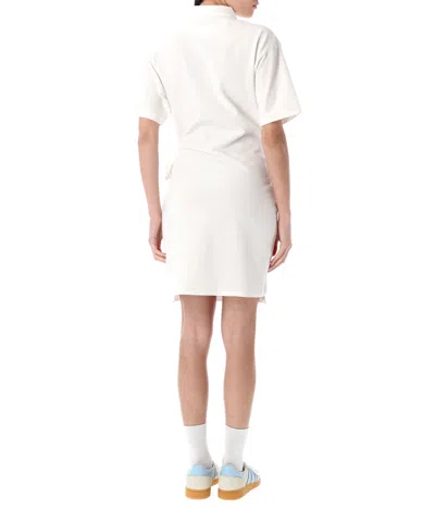 Polo Ralph Lauren Faux-wrap Skirt Polo Mini Dress In White