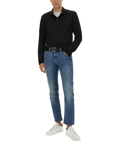 Hugo Boss Cotton Polo Shirt Long Sleeves