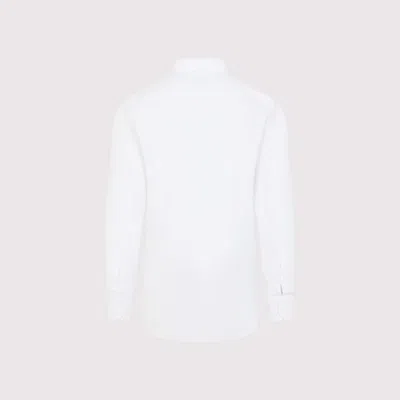 Brioni Linen Button-up Shirt In White