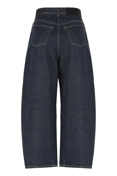 Givenchy Cocoon Cropped Jeans In Blue