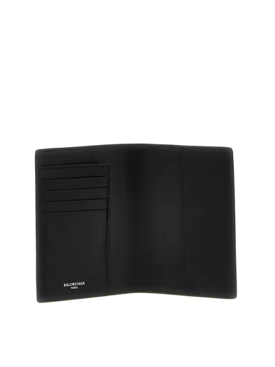 Balenciaga Passport Long Wallet 1 Ticket In Black