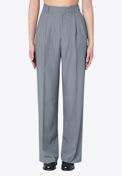 Tagliatore Wide-leg Pinstripe Pants