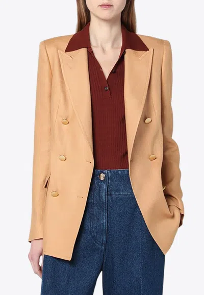 Tagliatore Double-breasted Linen Blazer