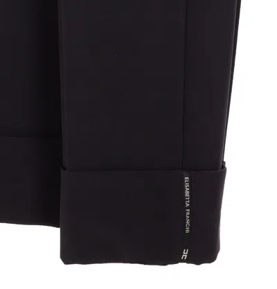 Elisabetta Franchi Tailored Wide Leg Cropped Trousers