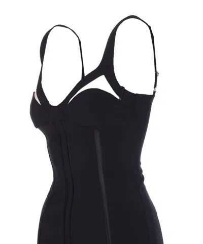 Elisabetta Franchi Adjustable Straps Bustier Cut-out Midi Pencil