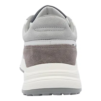 Hogan Round Toe Rubber Sole Panelled Design Sneakers In Gray