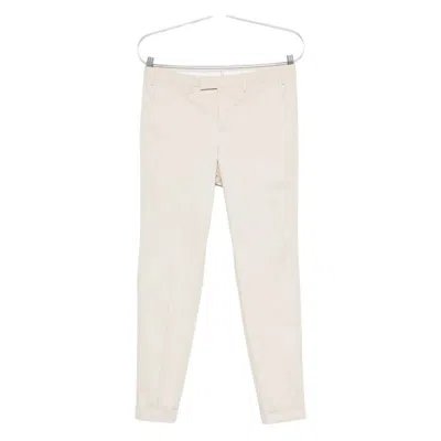 Pt Torino Beige Tailored Trousers With Hidden Closure In Neutral