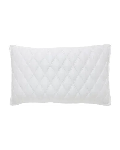 Orchids Lux Home Avalon Coverlet Sham - White In White