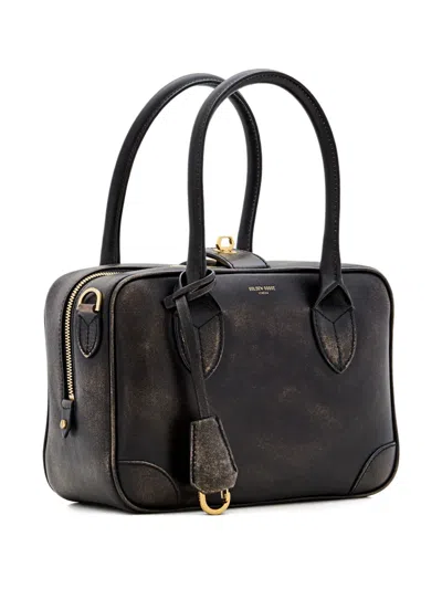 Golden Goose Deluxe Brand Logo Printed Zipped Tote Bag In Black