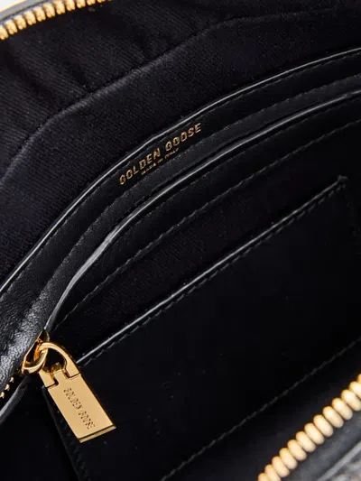 Golden Goose Deluxe Brand Logo Printed Zipped Tote Bag In Black