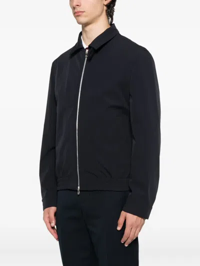 Brunello Cucinelli Zip-fastening Elasticated-hem Bomber Jacket In Black