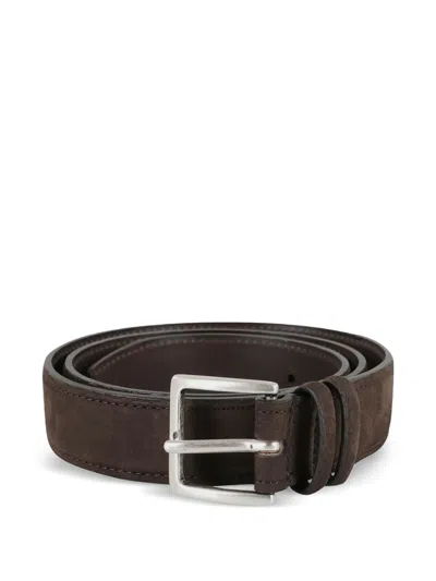 Orciani Adjustable Waist Belt In Black