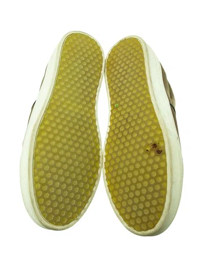 Pre-owned Celine Satin Round Toe Slip-on Sneakers