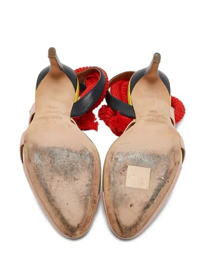 Pre-owned Malone Souliers X Roksanda 2024 100mm Rope-tie Leather Pumps
