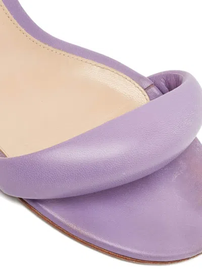 Pre-owned Gianvito Rossi  55mm Patent Leather Sandals In Purple