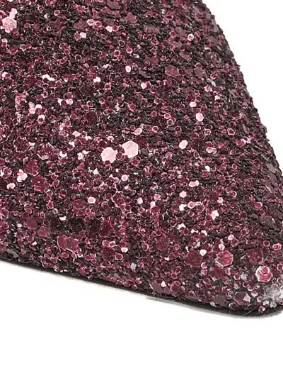 Pre-owned Jimmy Choo 105mm Glitter-detailing Heeled Pumps In Purple