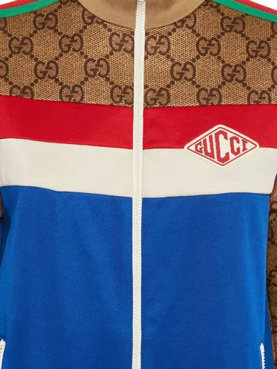 Pre-owned Gucci Gg Pattern Track Jacket