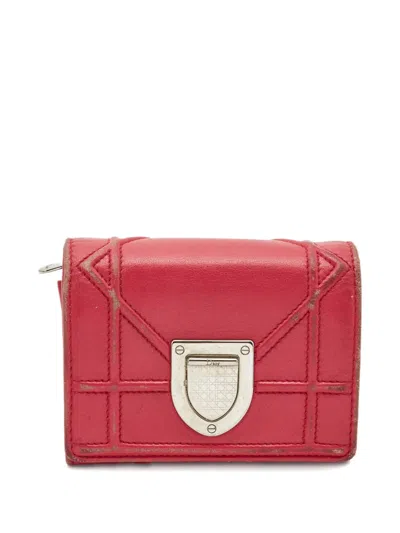 Pre-owned Dior Ama Leather Wallet