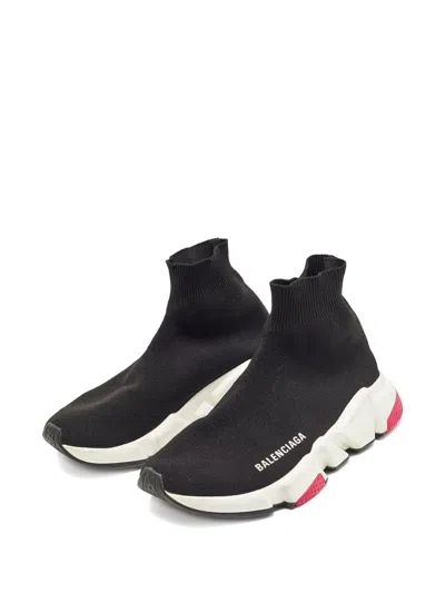Pre-owned Balenciaga 2024 Speed Knit Sneakers In Black