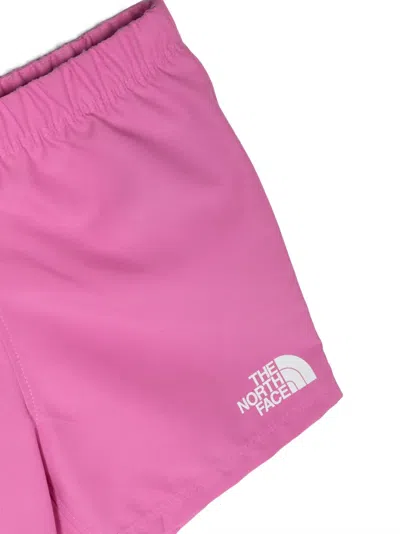 The North Face Amphibious Sun Set Logo-print Short Set In Pink