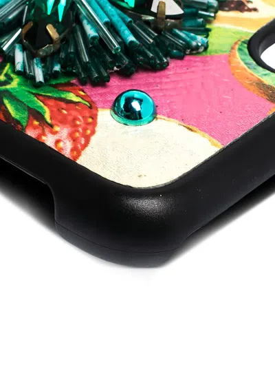Pre-owned Dolce & Gabbana Embellishment Iphone 7 Case In Black