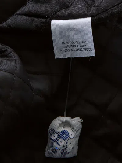 Pre-owned Ashish  Sequinned Ribbed-trim Bomber Jacket In Blue