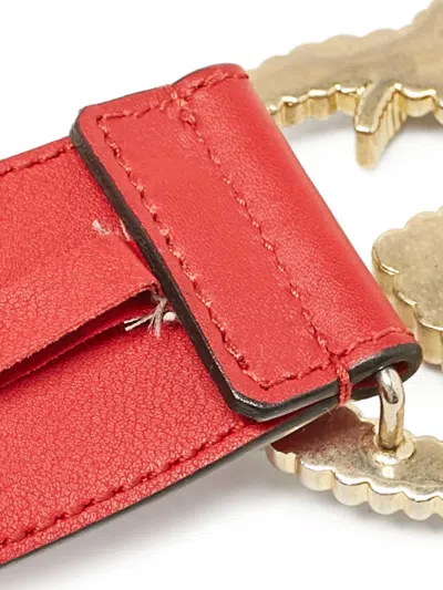 Pre-owned Gucci Leather Gg Buckle Belt