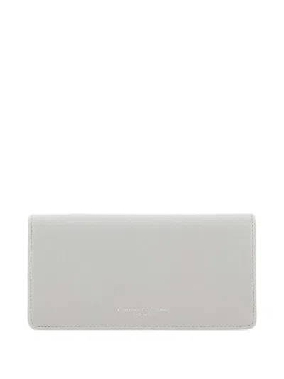Gianni Chiarini Zip-fastening Pebble-grain Leather Wallet In White