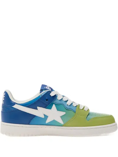 A Bathing Ape Star-embellished Ombre Sneakers
