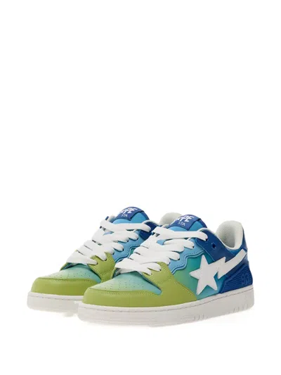 A Bathing Ape Star-embellished Ombre Sneakers