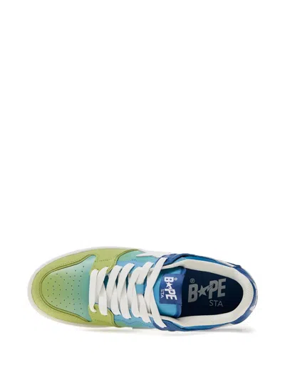 A Bathing Ape Star-embellished Ombre Sneakers