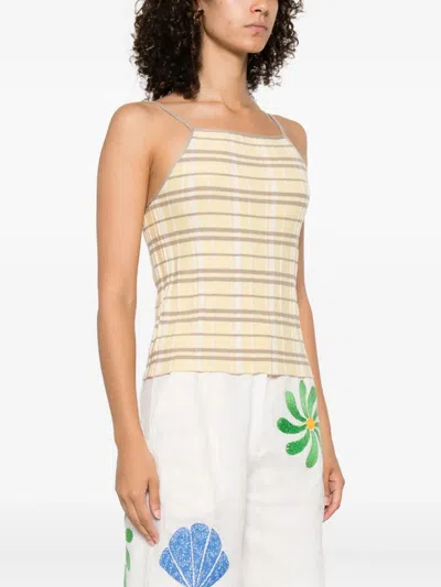Guest In Residence Striped Top In Neutral
