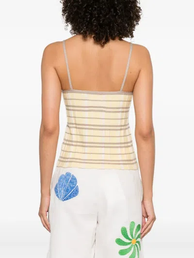 Guest In Residence Striped Top In Neutral