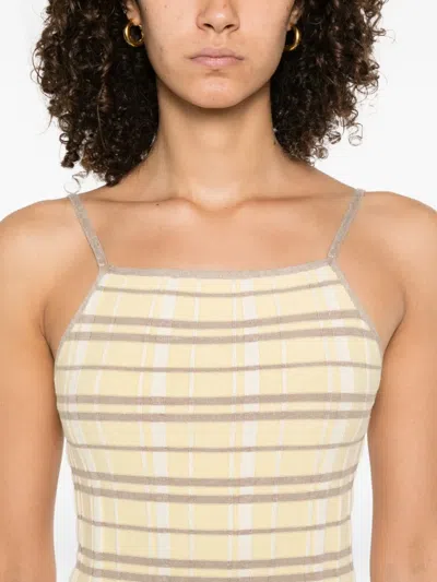 Guest In Residence Striped Top In Neutral