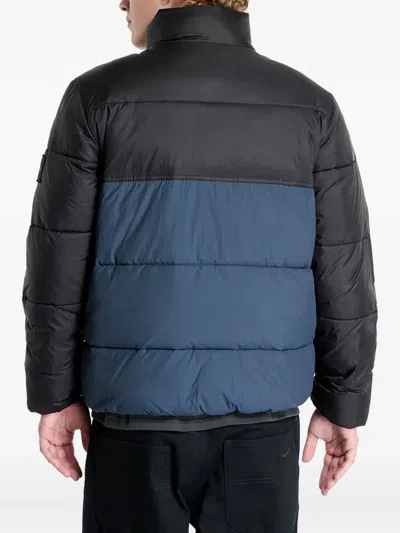 Calvin Klein Jeans Est.1978 Colour Block Puffer Jacket In Black