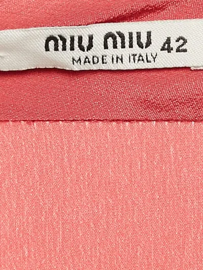 Pre-owned Miu Miu Pleated V-neck Dress