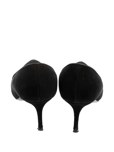 Pre-owned Giuseppe Zanotti Vintage Satin Pumps In Black
