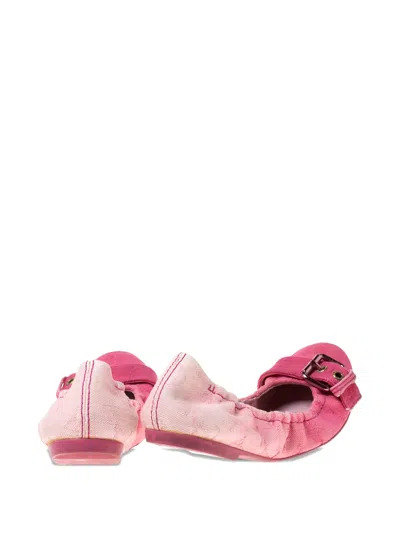 Pre-owned Louis Vuitton Denim Ballet Flats