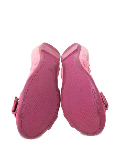 Pre-owned Louis Vuitton Denim Ballet Flats