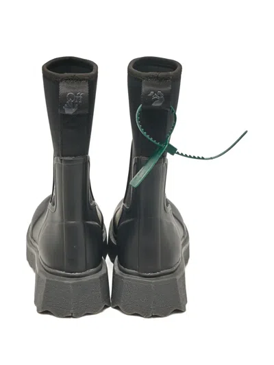 Pre-owned Off-white Sponge Rain Boots