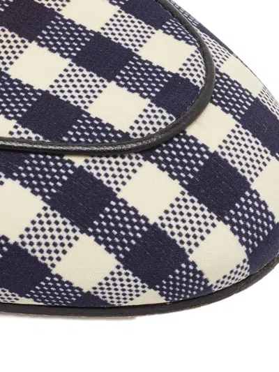 Pre-owned Gucci 2024 Gingham Horsebit Mules In Black