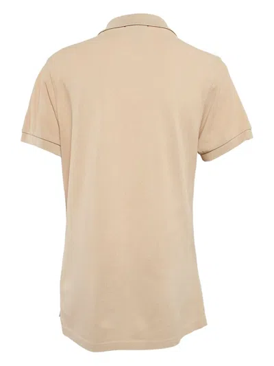 Pre-owned Burberry 2024 Logo-embroidered Polo Shirt In Neutral