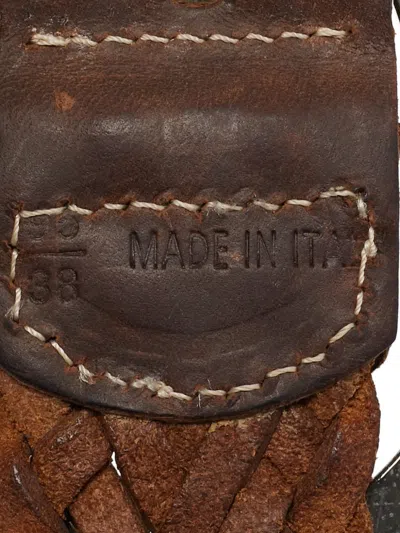 Pre-owned Aigner Vintage  Braided Leather Belt
