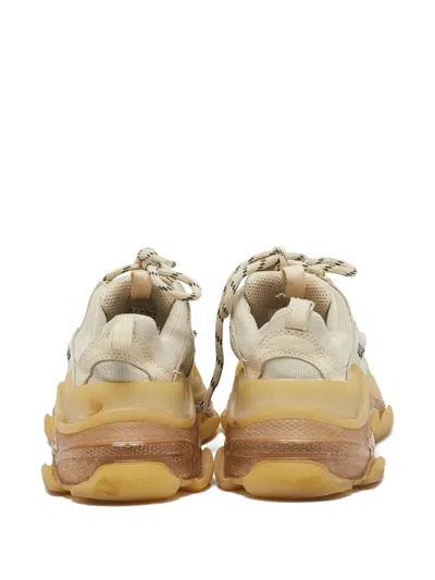 Pre-owned Balenciaga Triple S Mesh Sneakers In Neutral