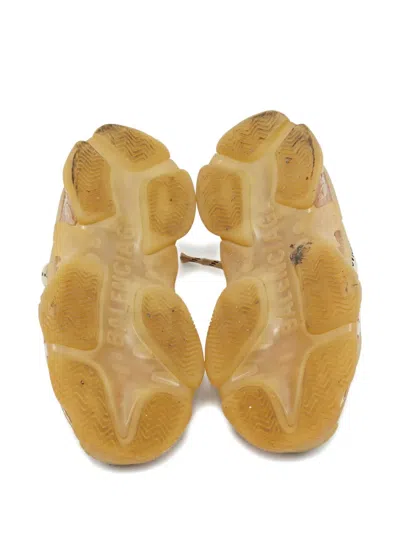 Pre-owned Balenciaga Triple S Mesh Sneakers In Neutral