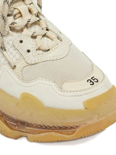Pre-owned Balenciaga Triple S Mesh Sneakers In Neutral