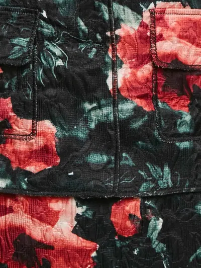 Pre-owned Dolce & Gabbana 2024 Floral-print Silk Dress (set Of Two)