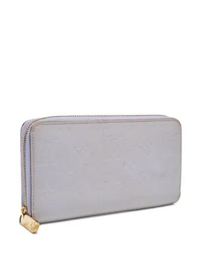 Pre-owned Louis Vuitton Monogram Vernis Leather Wallet In Purple
